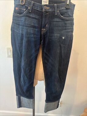 Hudson Jeans Indigo Cuffed Women's Skinny Jeans